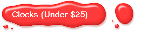 Clocks (Under $25)